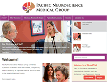 Tablet Screenshot of pacificneuroscience.com